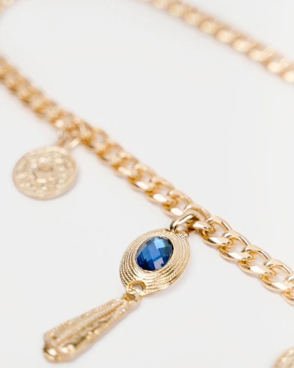 Alternative view of Dominica chain belt - Leather Twist