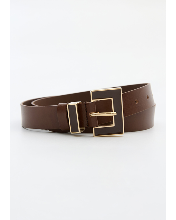 Butter leather belt -Leather Twist