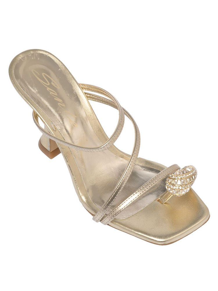 Brouska - SAS26-270 Metallic strappy mule heels - Sante Shoes - Image 6