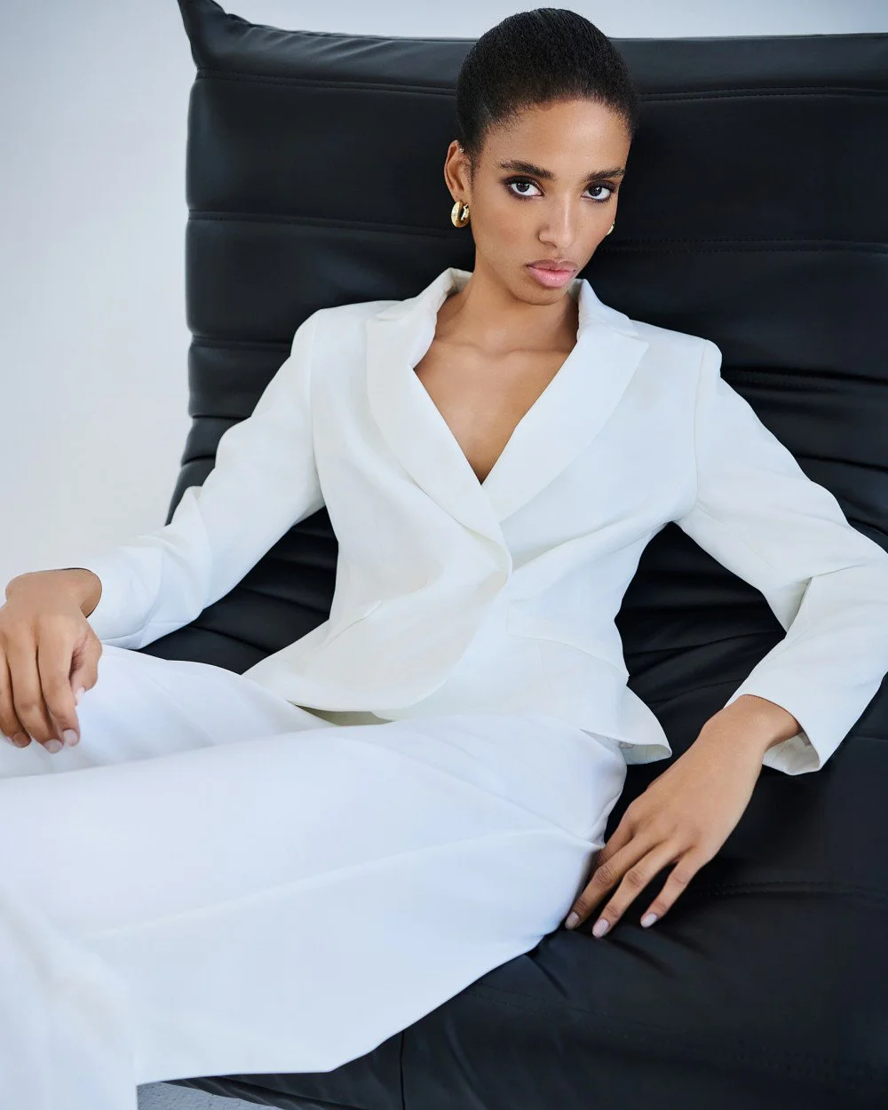 Brouska - S26-1061-135 Cropped double-breasted blazer - Access Fashion - Image 9