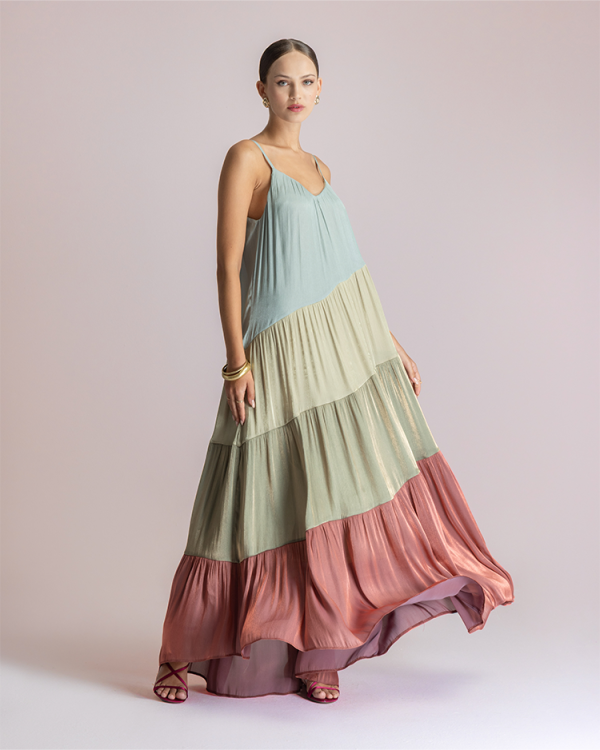 Tiered maxi dress - Moutaki