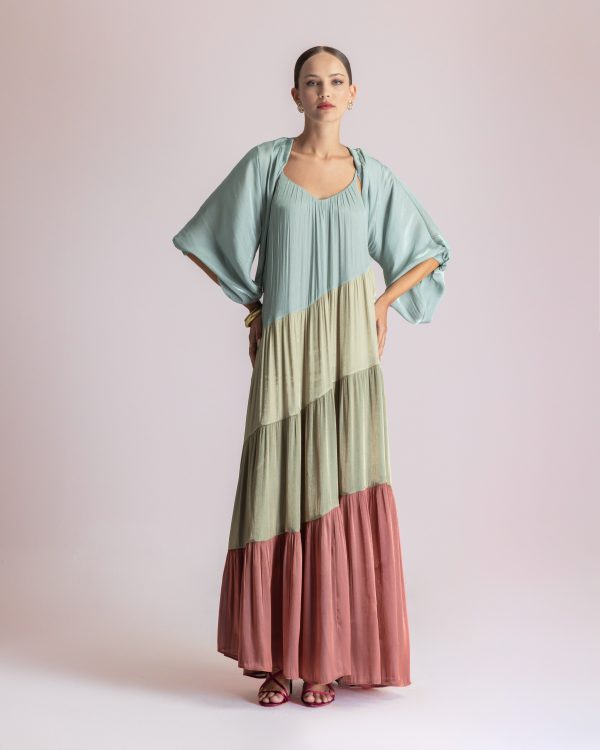 Alternative view of Tiered maxi dress - Moutaki