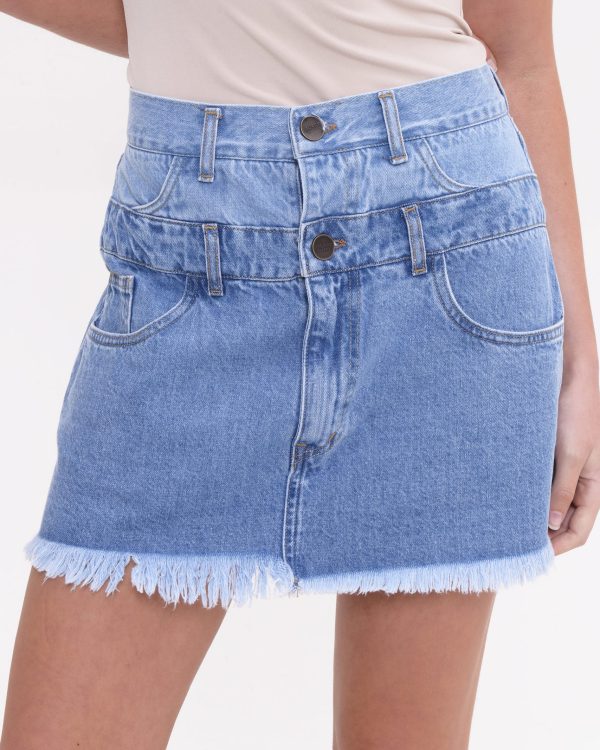 Alternative view of Everly denim skirt - Sac & Co
