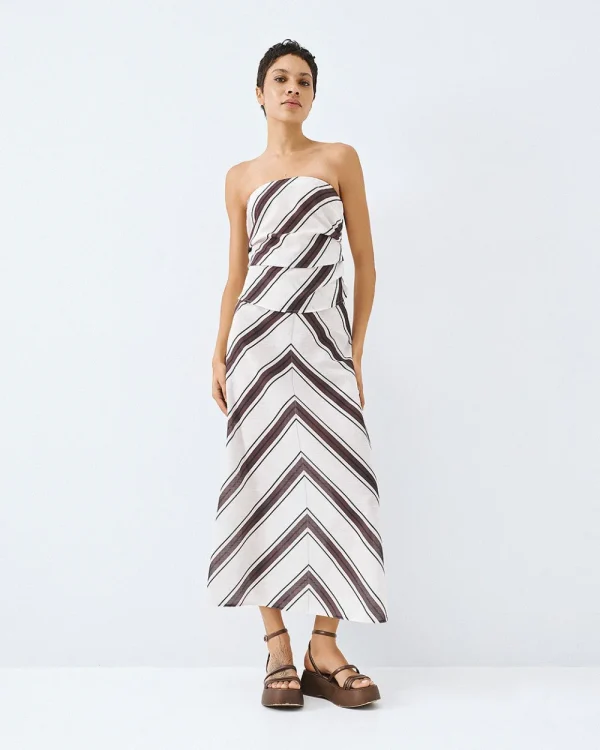 Striped maxi skirt - Access Fashion