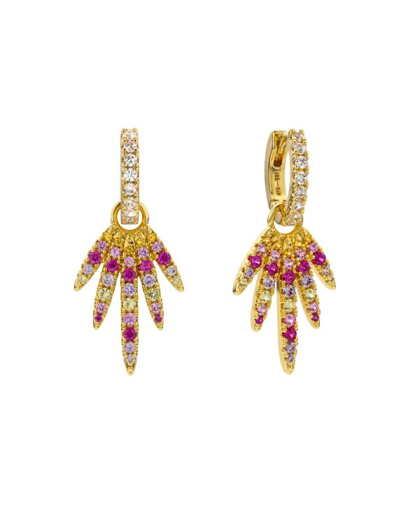 Rainbow aloha earrings - Mya Bay