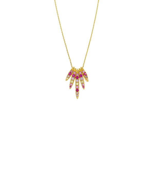 Rainbow aloha necklace - Mya Bay