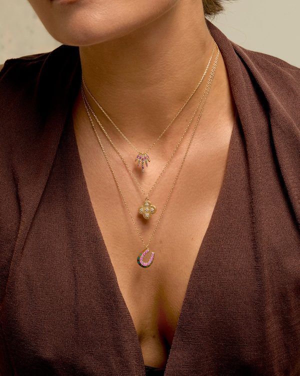 Alternative view of Rainbow aloha necklace - Mya Bay