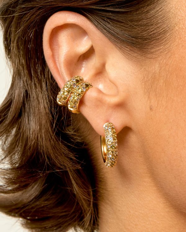Alternative view of Champagne earcuff - Mya Bay