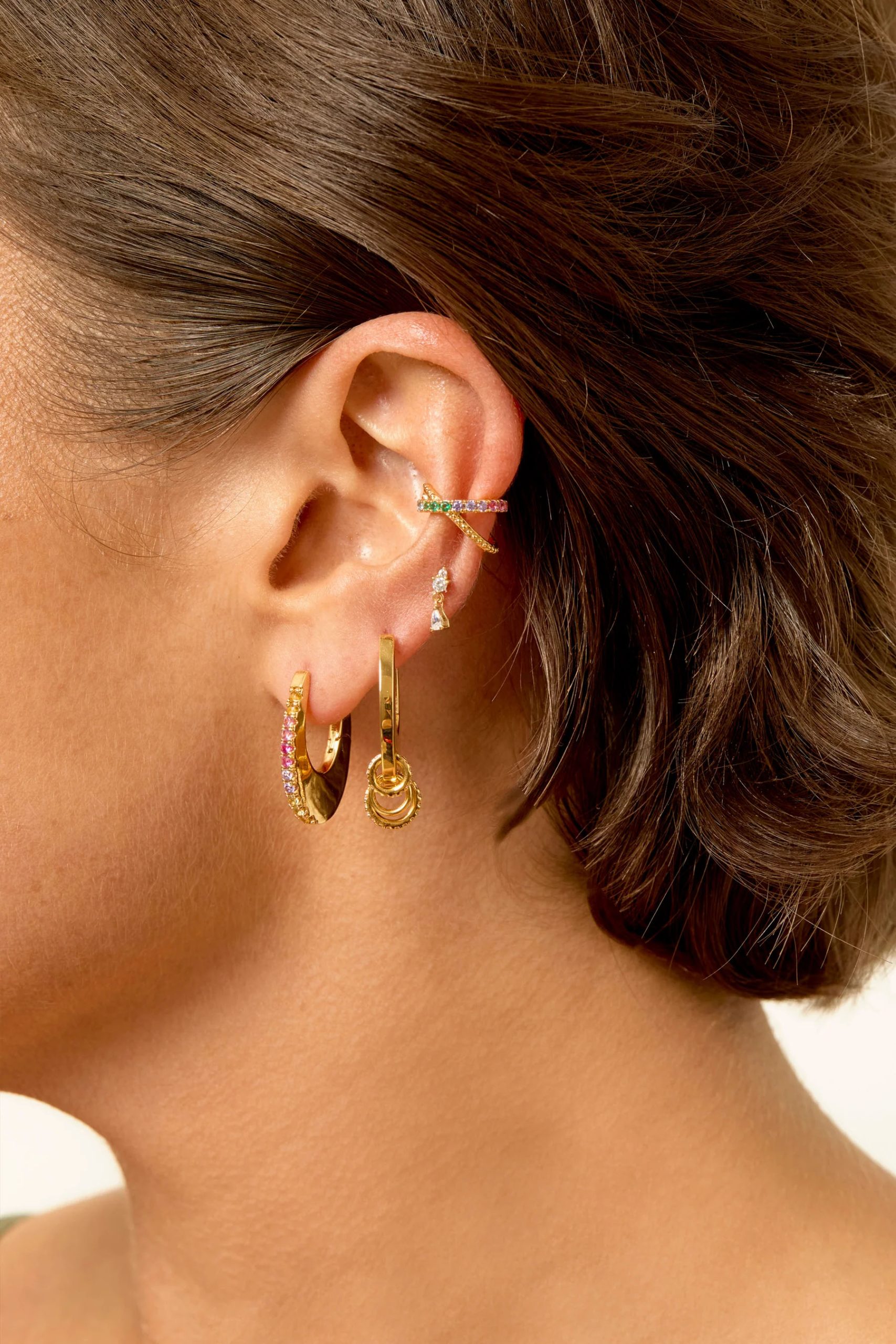 Brouska - MBS26-EA57 Rainbow Mayfair earcuff - Mya Bay - Image 2
