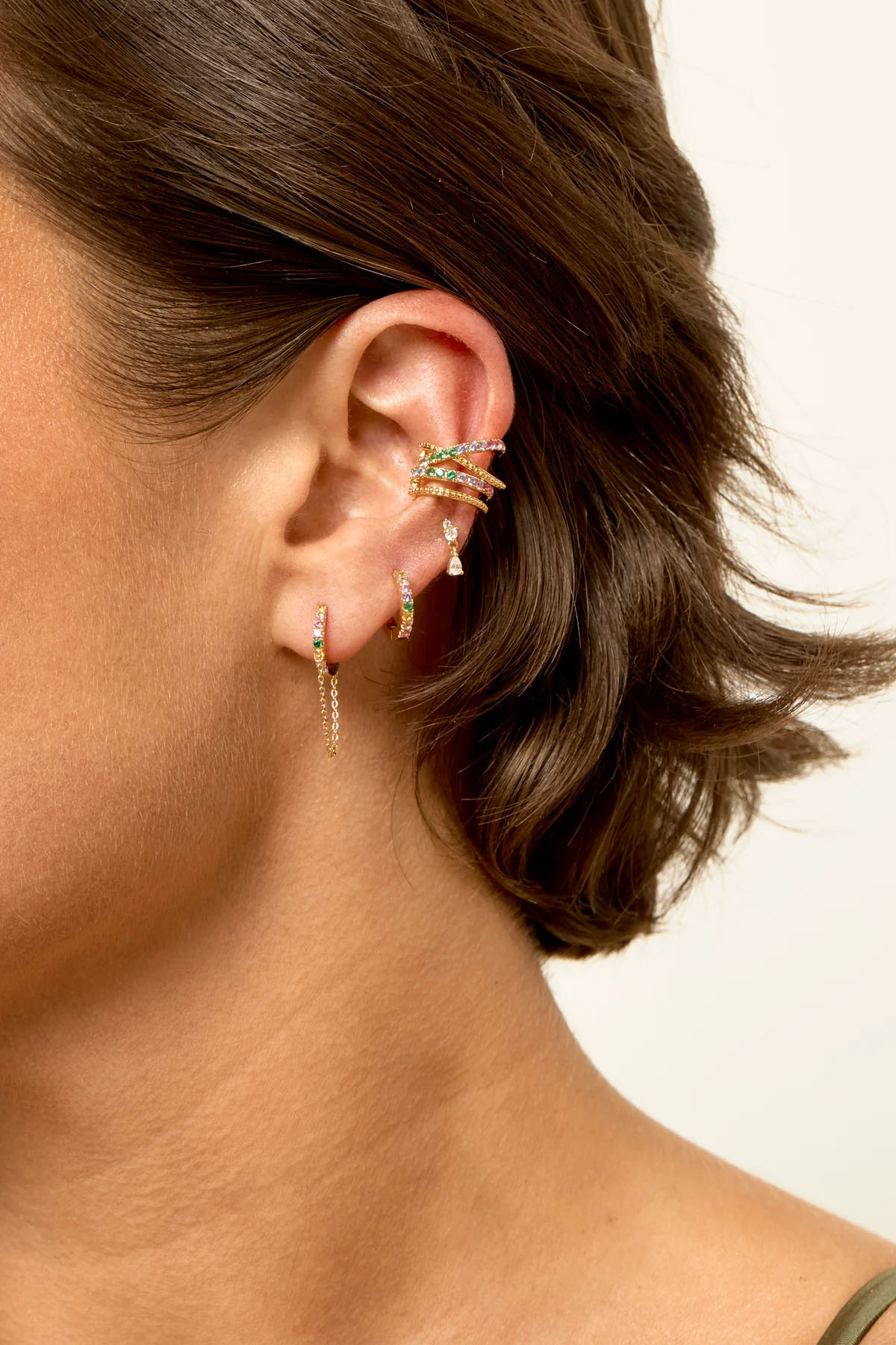 Brouska - MBS26-EA57 Rainbow Mayfair earcuff - Mya Bay - Image 3
