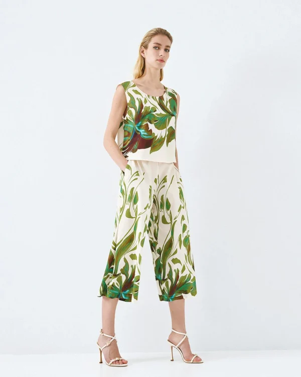 Alternative view of Cropped printed top - Access Fashion