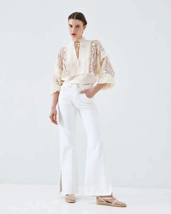 Alternative view of Blouse with lace details - Access Fashion