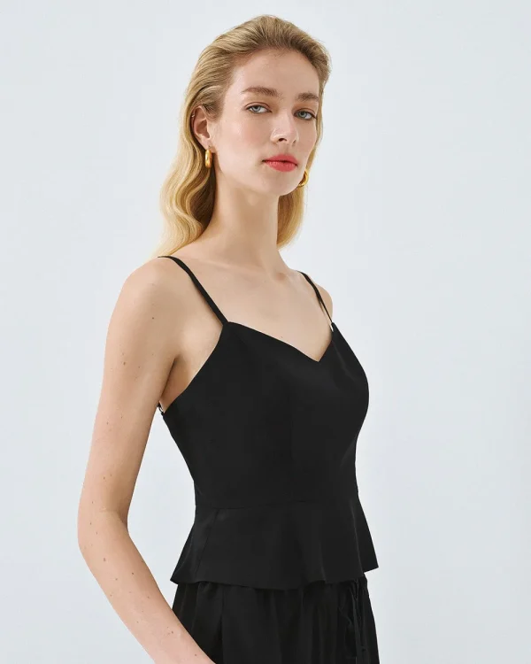Alternative view of Strap top with ruffles - Access Fashion