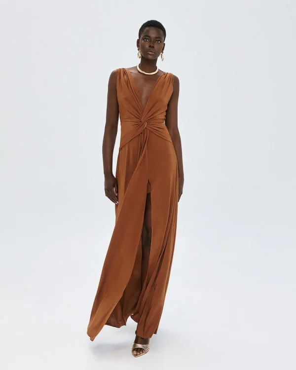 Maxi dress with knot detail - Access Fashion