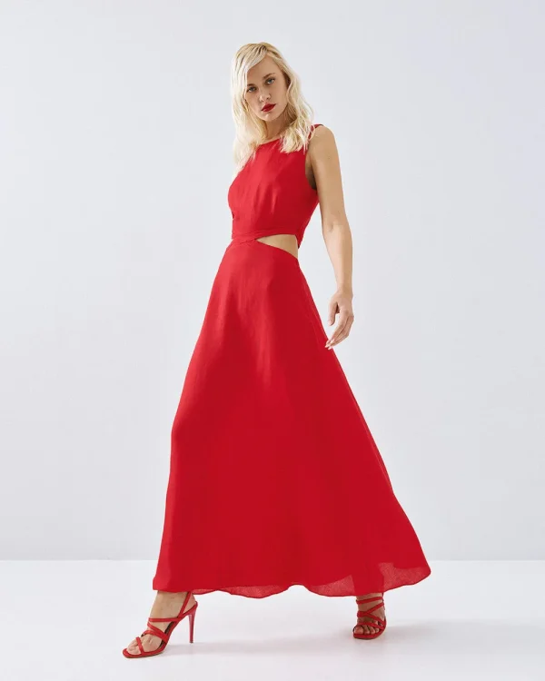 Long cut-out dress - Access Fashion