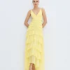 Maxi dress with ruffles - Access Fashion
