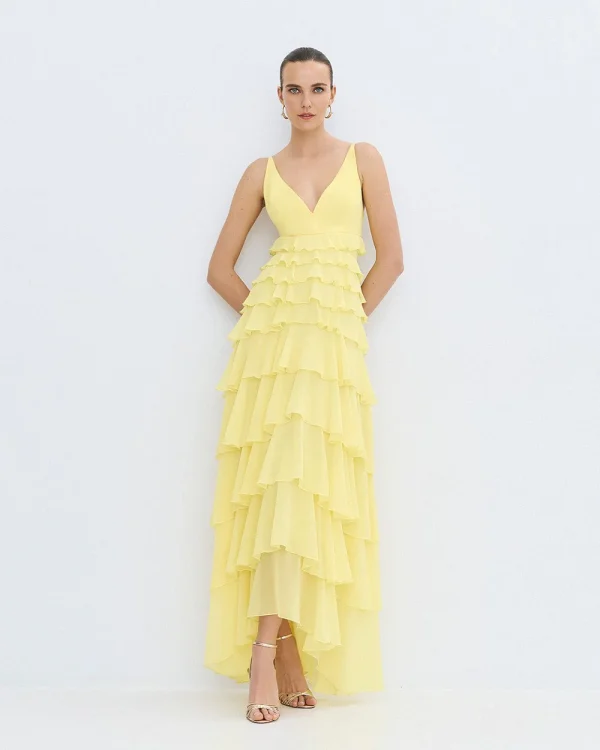 Maxi dress with ruffles - Access Fashion