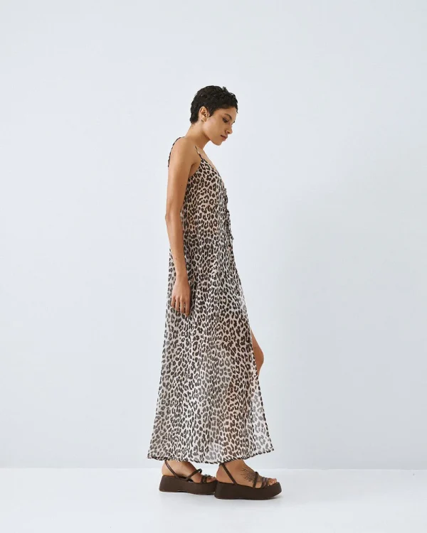 Alternative view of Leopard shirt dress with straps - Access Fashion