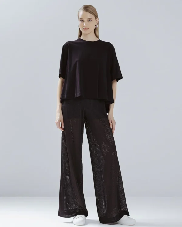 Perforated pants with striped details - Access Fashion
