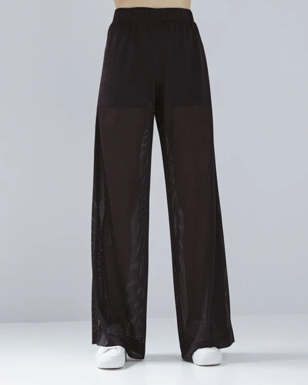 Alternative view of Perforated pants with striped details - Access Fashion