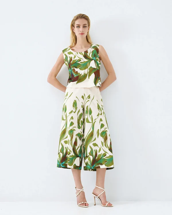 Printed culotte pants - Access Fashion