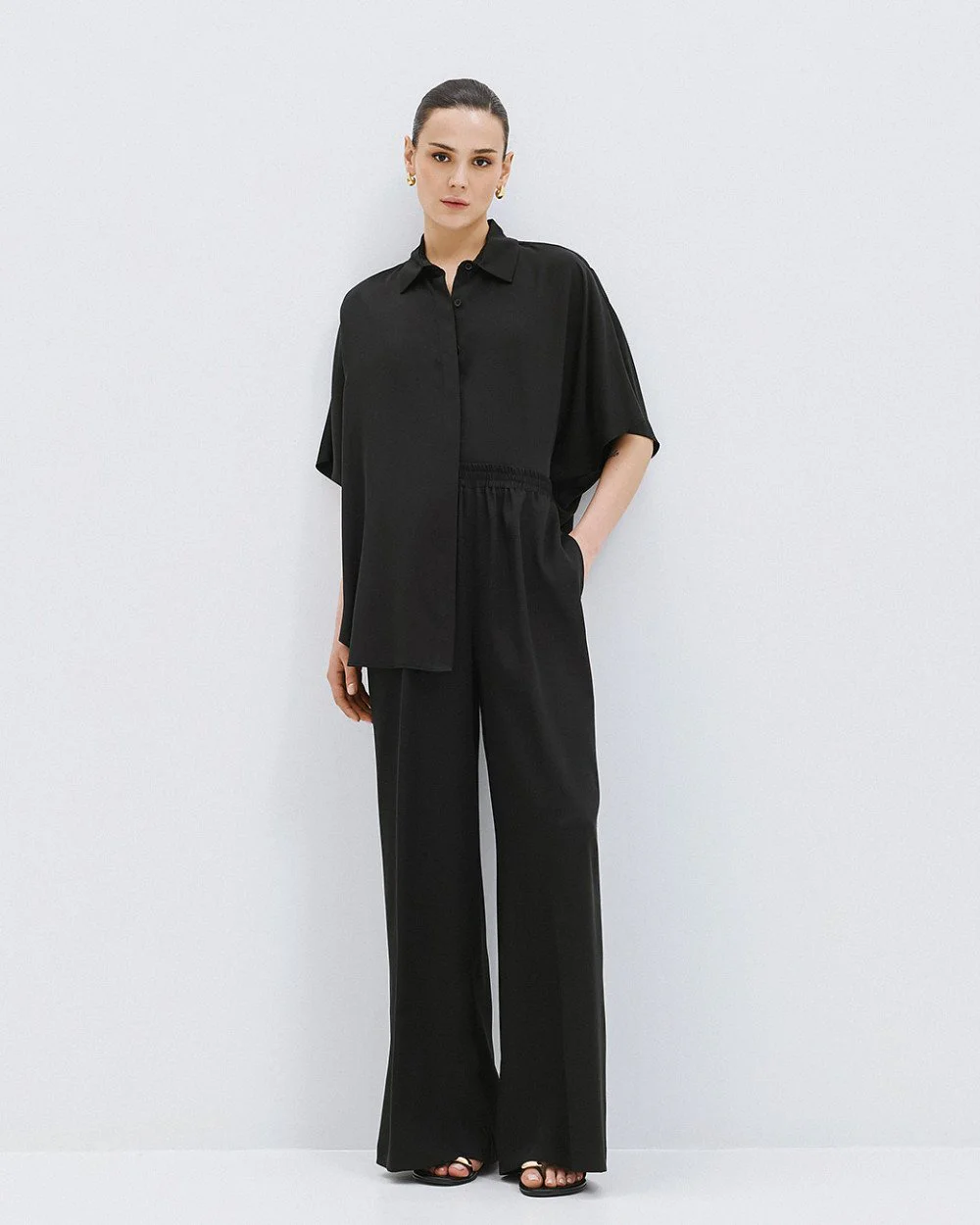 Brouska - S26-5087-667 Pants with an elastic waistband - Access Fashion - Image 4