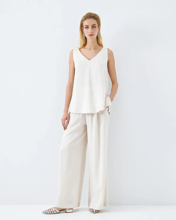 Pants with an elastic waistband - Access Fashion