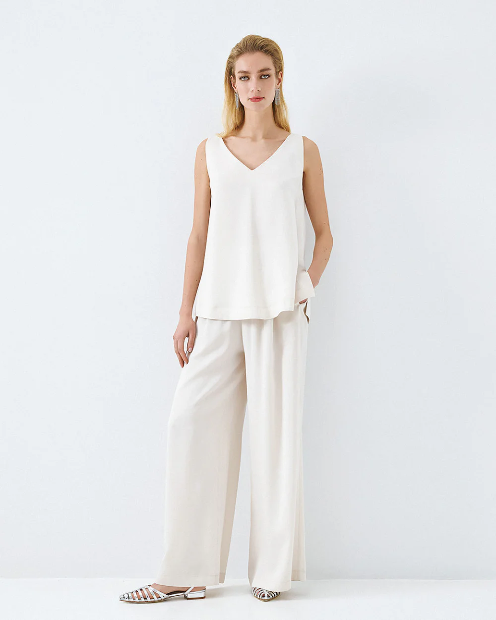 Brouska - S26-5087-667 Pants with an elastic waistband - Access Fashion