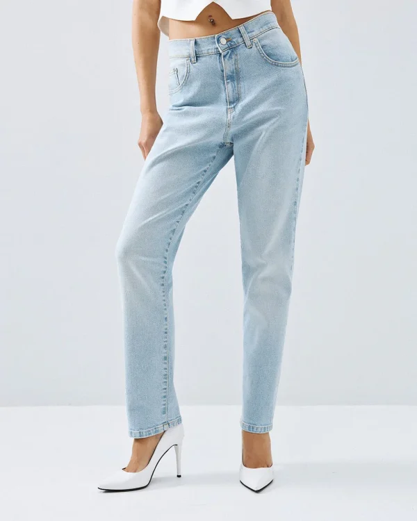 Alternative view of Straight-leg denim pants - Access Fashion