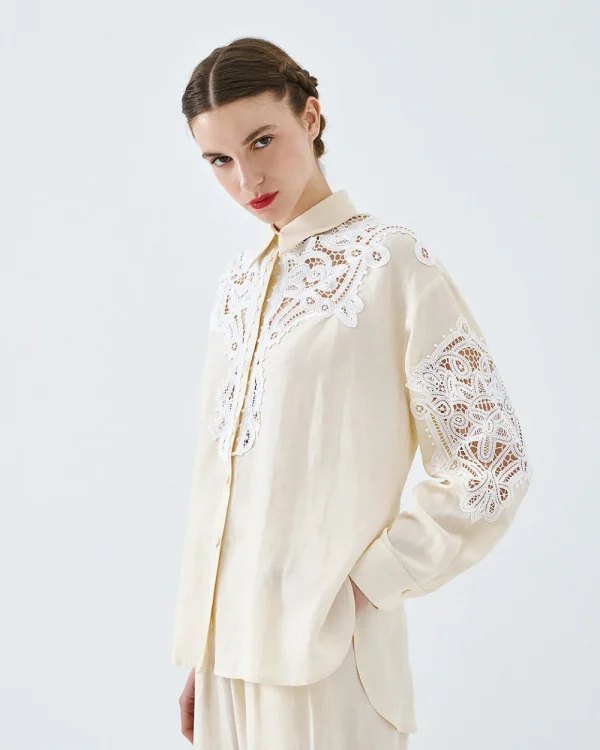 Alternative view of Shirt with lace details - Access Fashion