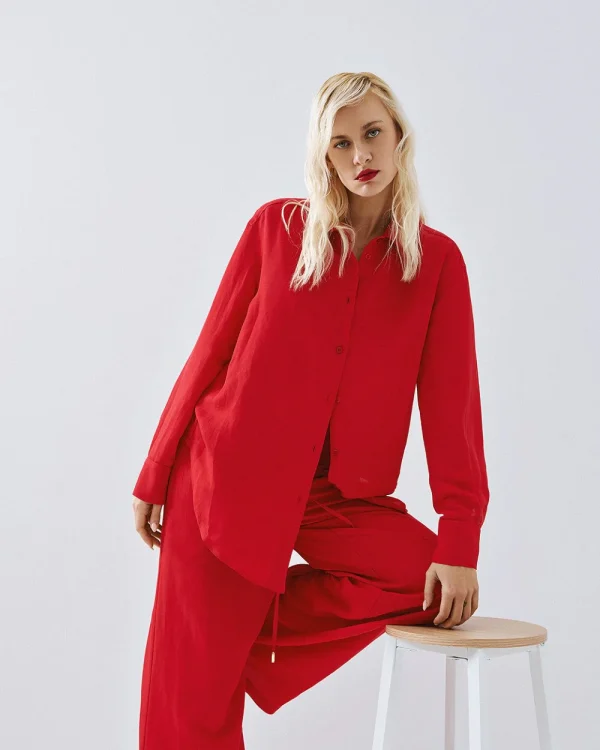 Shirt with a rounded hem - Access Fashion