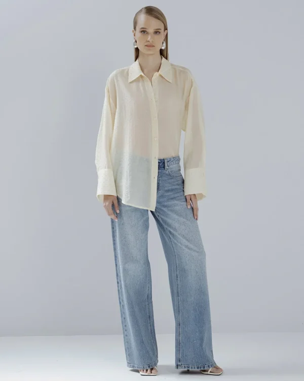 Alternative view of Shirt with rhinestones
- Access Fashion