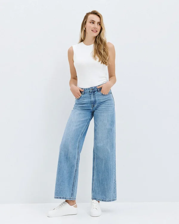 Low-rise denim pants - Access Fashion
