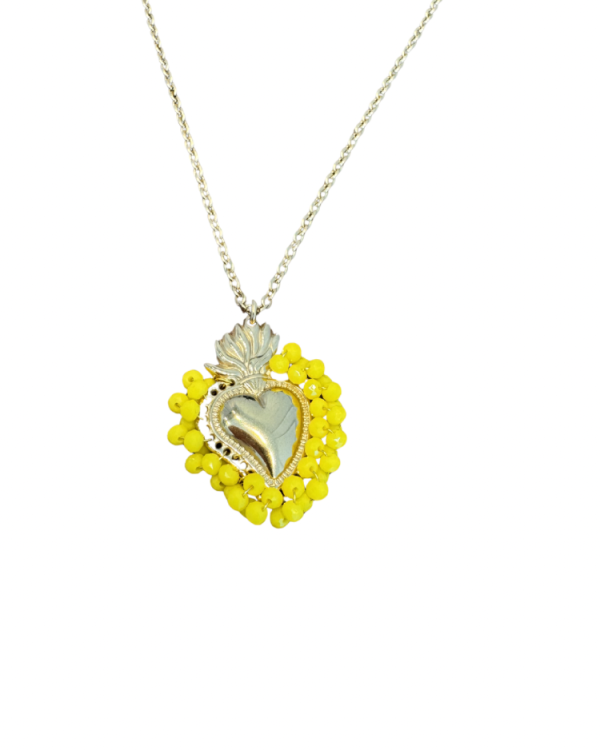 Alternative view of Sacred heart necklace - Ifigenia Loukou
