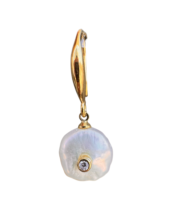 Alternative view of Pearl earrings - Ifigenia Loukou