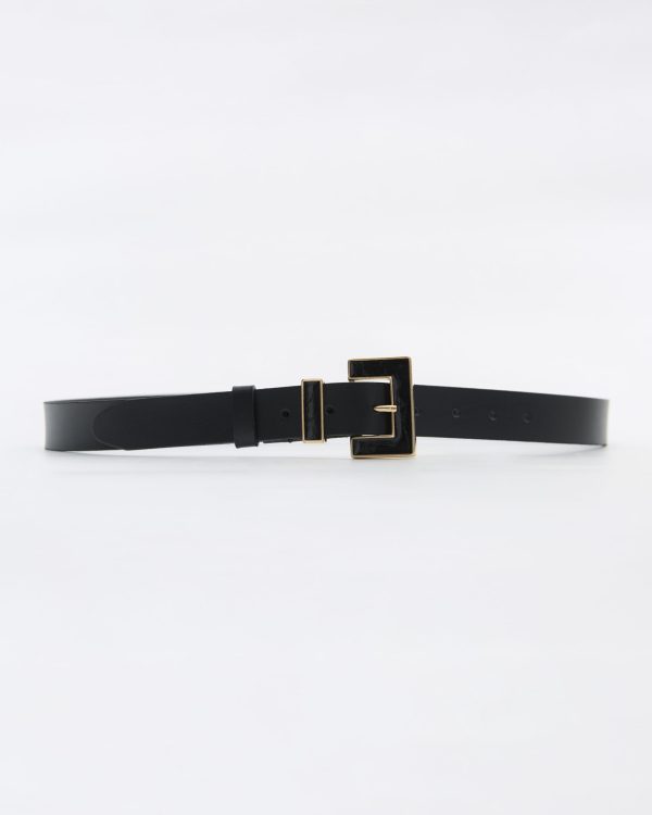 Alternative view of Butter leather belt -Leather Twist