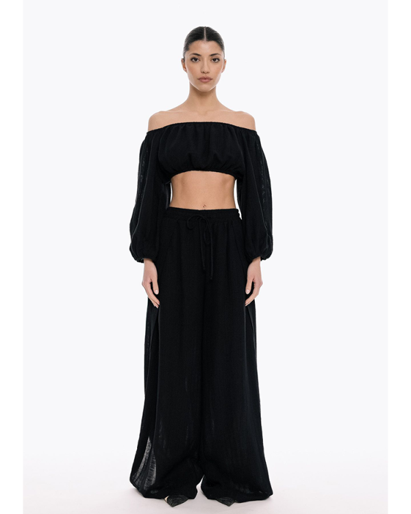 Busy line wide leg pants - 4Tailors
