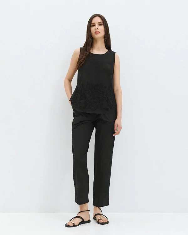 Alternative view of Sleeveless top with embroidery - Access Fashion