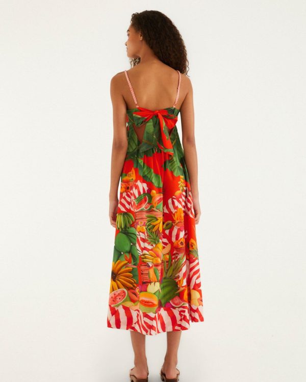 Alternative view of Trolley sweetheart neck maxi dress - Farm Rio