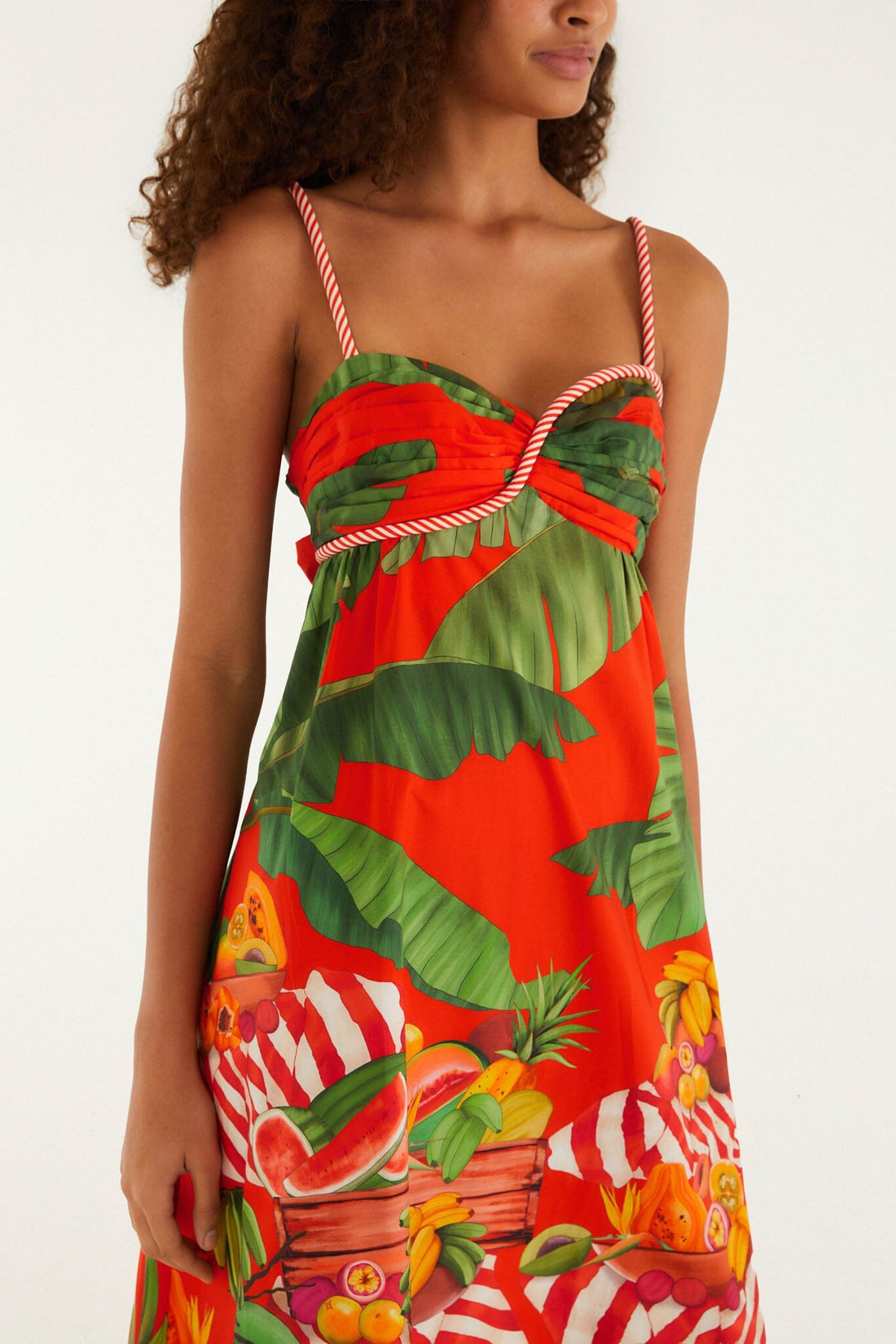 Brouska - FRS26-355386 Trolley sweetheart neck maxi dress - Farm Rio - Image 3