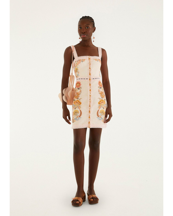 ligia lace buttoned mini dress - Farm Rio