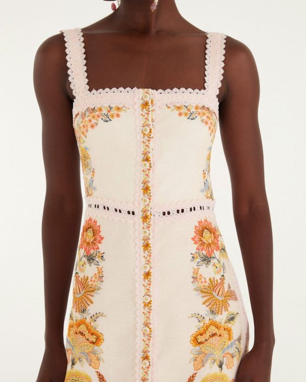 Alternative view of ligia lace buttoned mini dress - Farm Rio