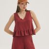 Ruffle sleeveless top - Innocent