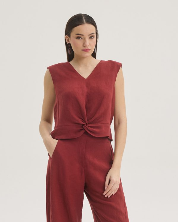 Twist sleeveless top - Innocent
