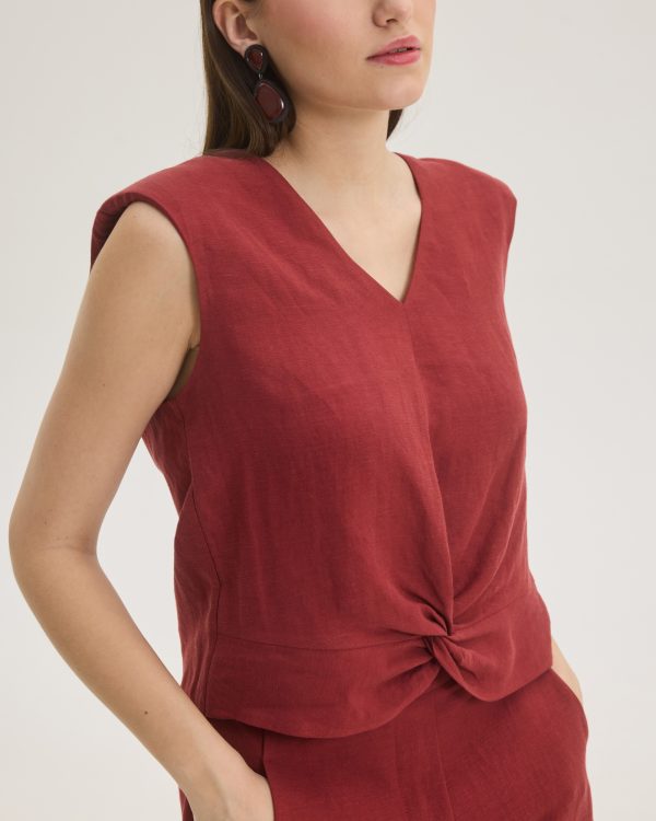 Alternative view of Twist sleeveless top - Innocent