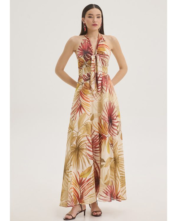 Tropical halter maxi dress - Innocent