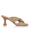 Woven heeled mule sandals - Sante Shoes