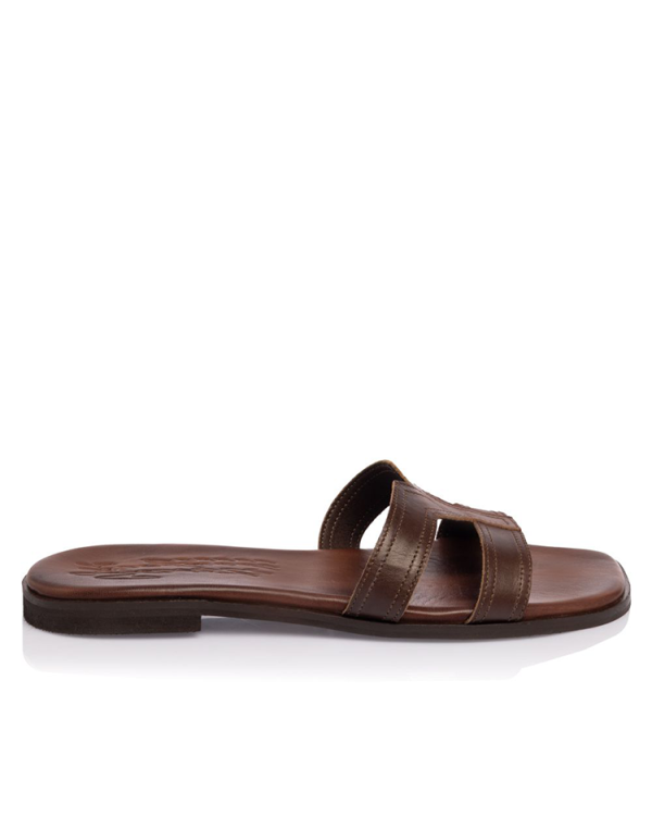 Leather slide flats -  Sante Shoes