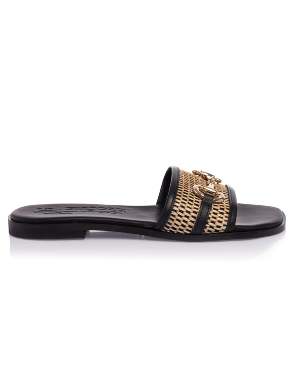 Woven slide sandals - Sante Shoes