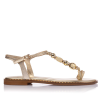Metallic beaded sandals - Sante Shoes